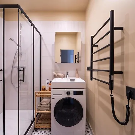 New Designer Old Town Studio, Tv, Work Desk With Monitor, Ac, Security * Riga